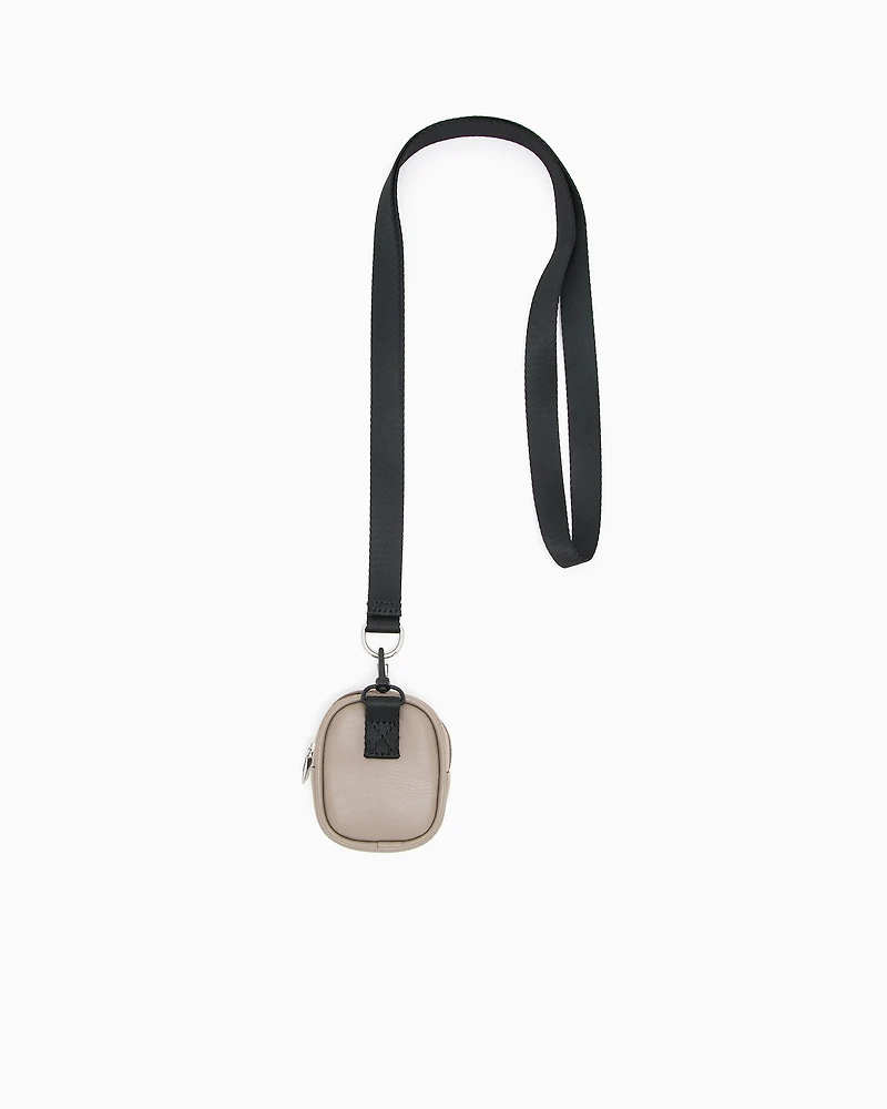 Headphone holder with strap