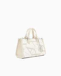 Handbag with maxi allover logo