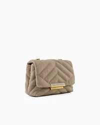 Quilted shoulder bag with chain