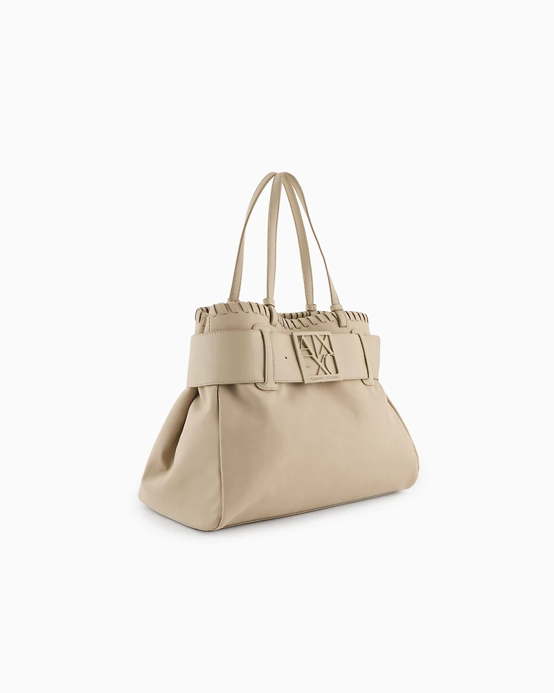 Large shoulder bag with ASV logo detail
