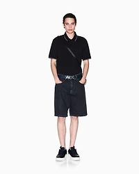 Regular fit mercerised cotton polo