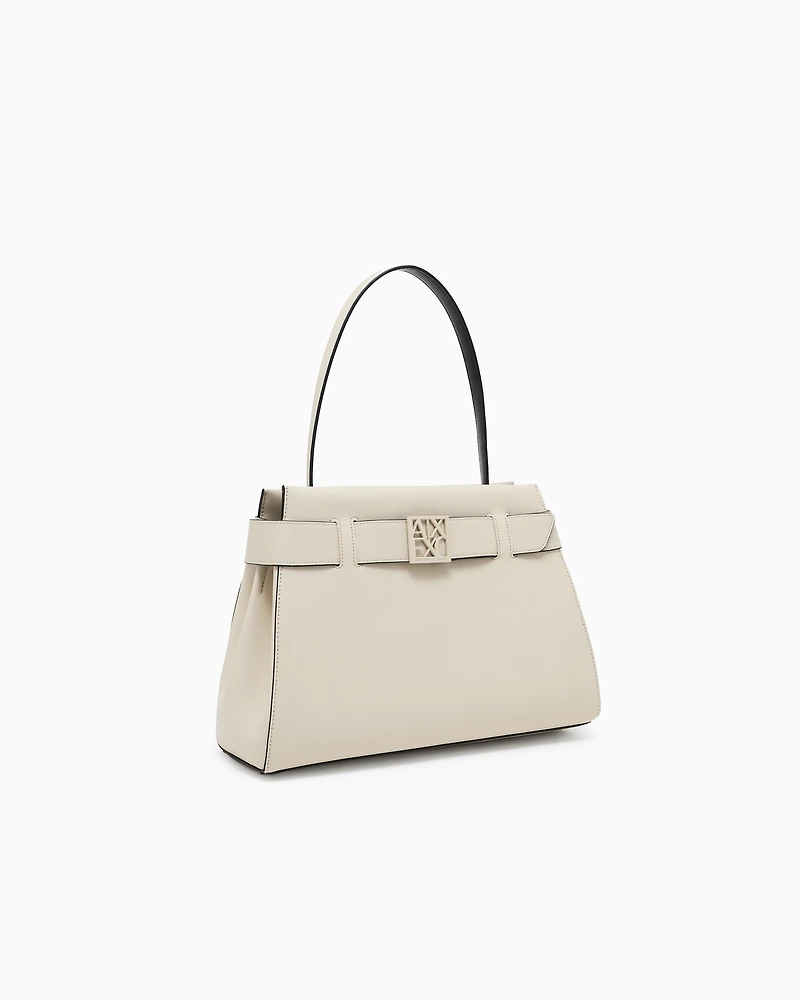 Handbag with small logo small
