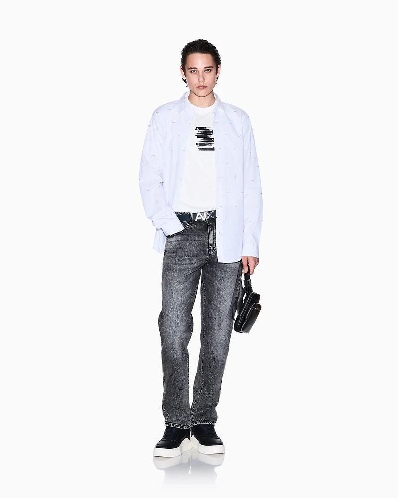 Regular fit T-shirt with abstract logo