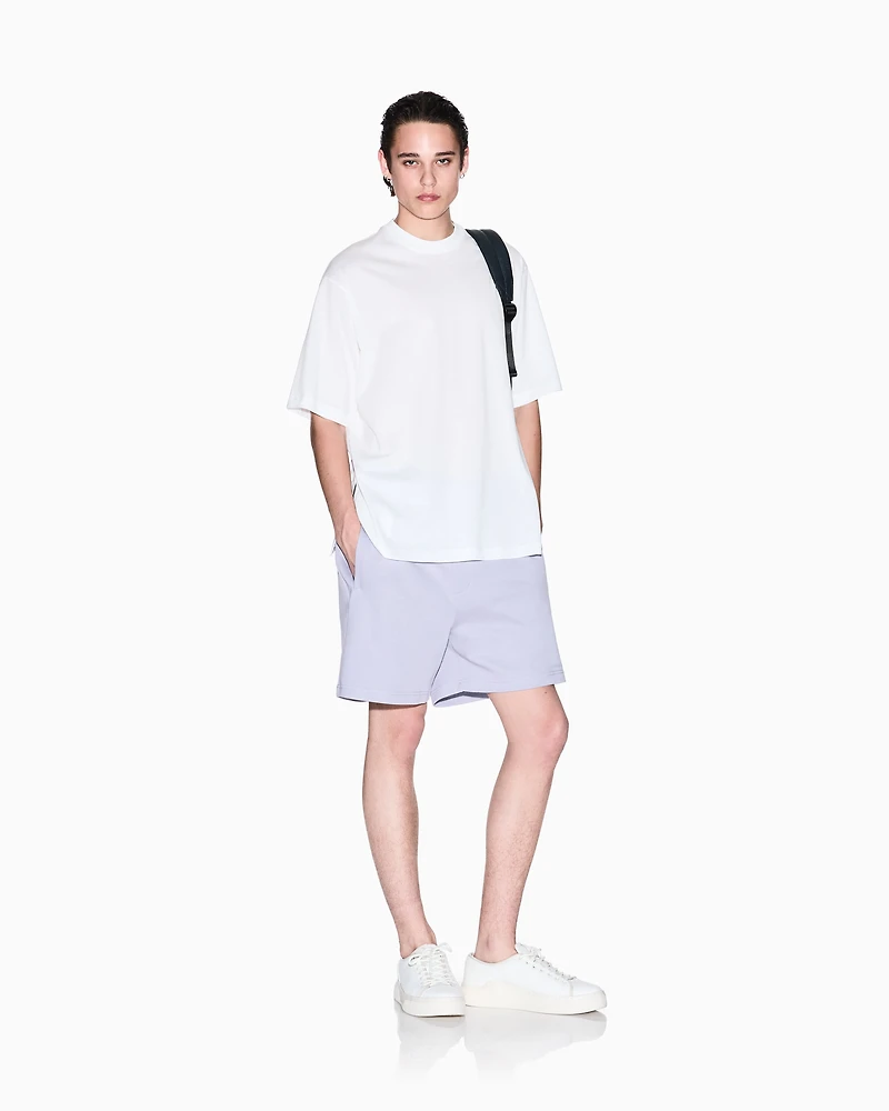 Over-fit sweatshirt mercerised cotton
