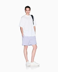 Over-fit sweatshirt mercerised cotton
