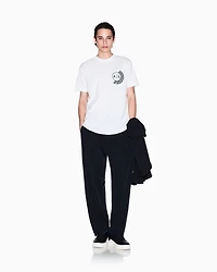 Regular fit T-shirt with logo and patch on the chest