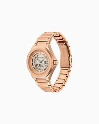 Automatic Rose Gold-Tone Stainless Steel Watch
