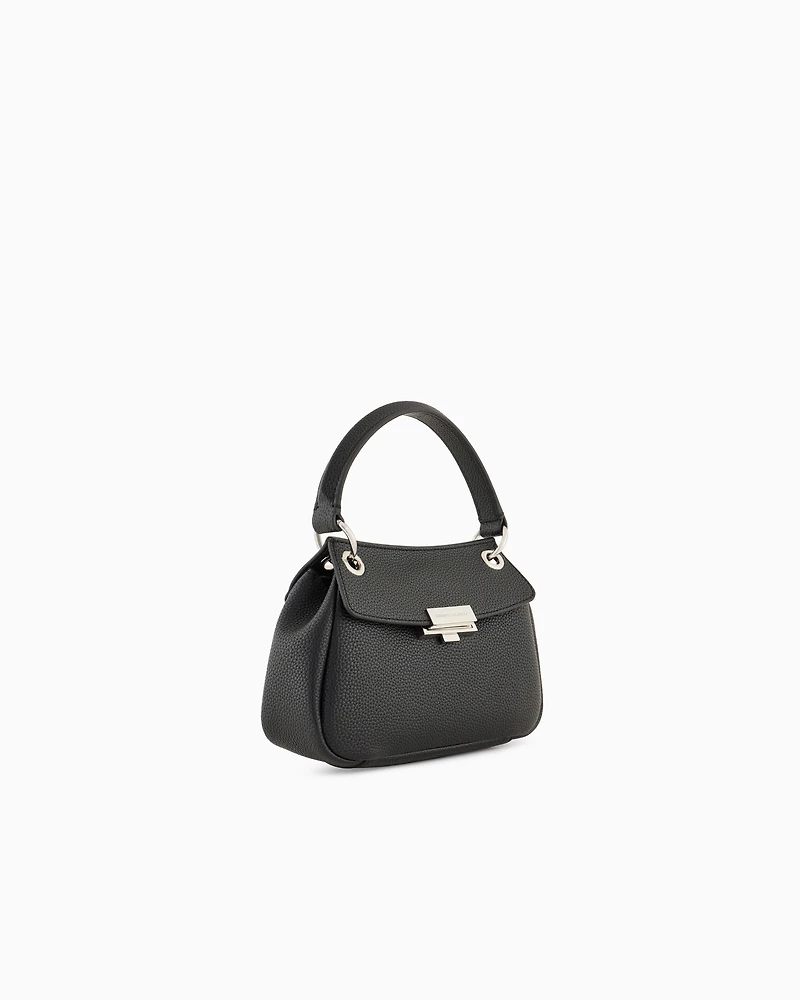Sequined shoulder bag with metallic details