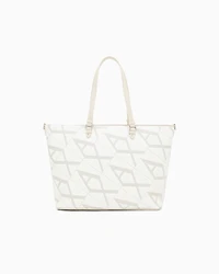 Shopper bag with allover logo