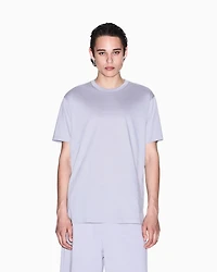 Regular fit mercerised cotton T-shirt