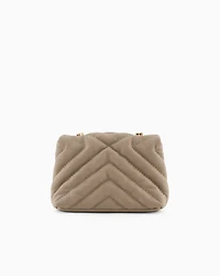 Quilted shoulder bag with chain