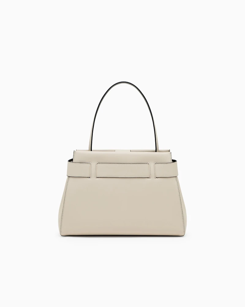Handbag with small logo small
