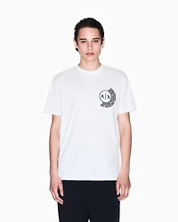 Regular fit T-shirt with logo and patch on the chest