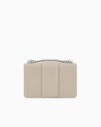 Shoulder bag with metal logo