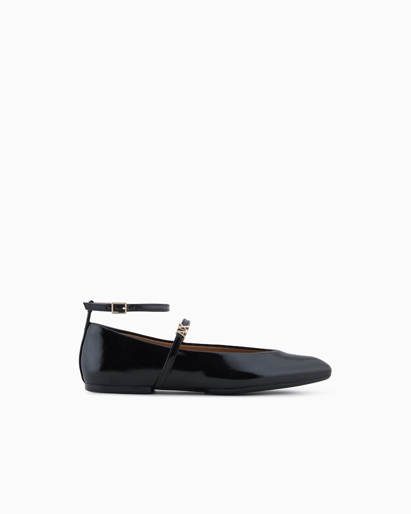 Pointed toe ballerinas with straps