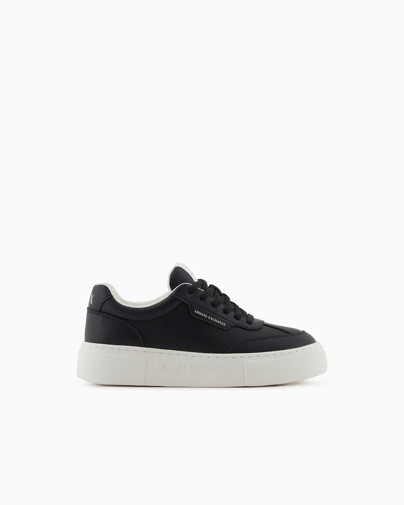 Sneakers with high sole