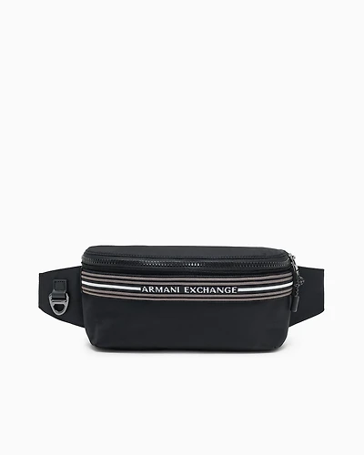 Logo stripe pouch