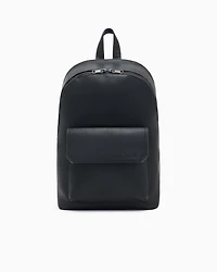 Shiny effect backpack with pocket