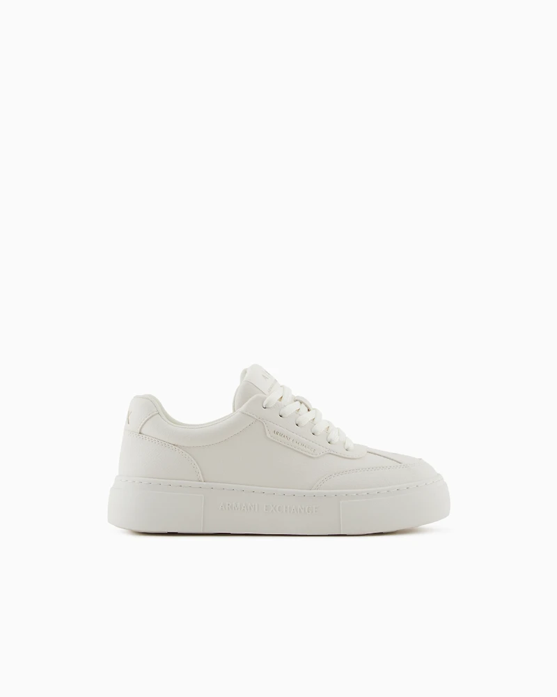 Sneakers with high sole