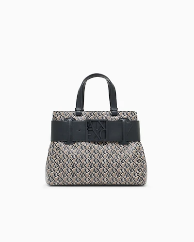 Handbag with allover logo
