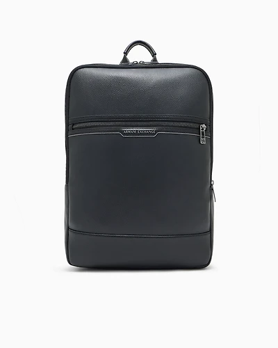 Square backpack with logo