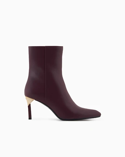 Ankle boots with gold detail