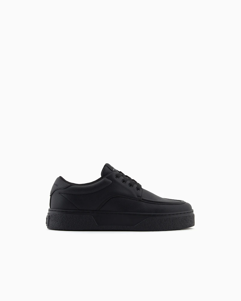Leather lace-up shoes