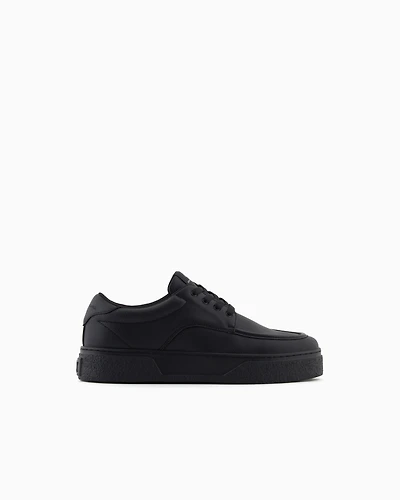 Leather lace-up shoes