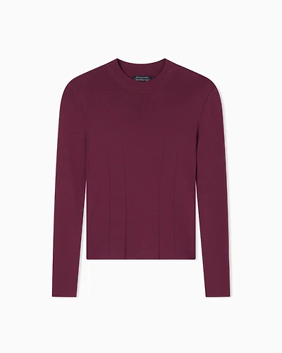 Wide rib sweater