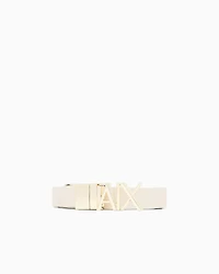 Reversible belt with gold logo