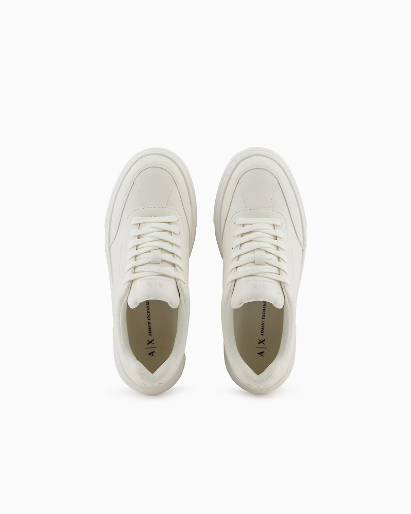 Sneakers with high sole