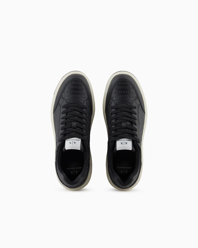 Sneakers with allover logo
