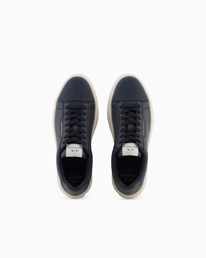 Sneakers with high sole