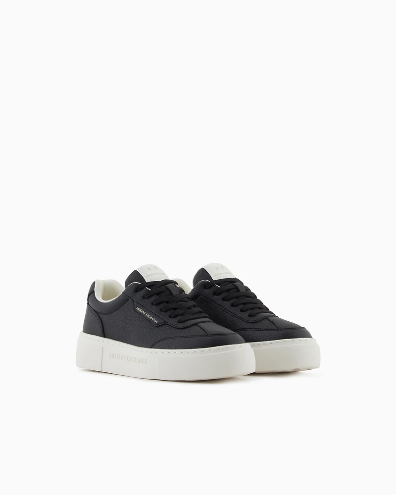Sneakers with high sole