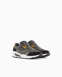 Sneakers with contrasting inserts