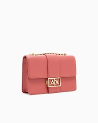 Armani Exchange - Shoulder bag with metal logo, Woman, Pink, Size: TU