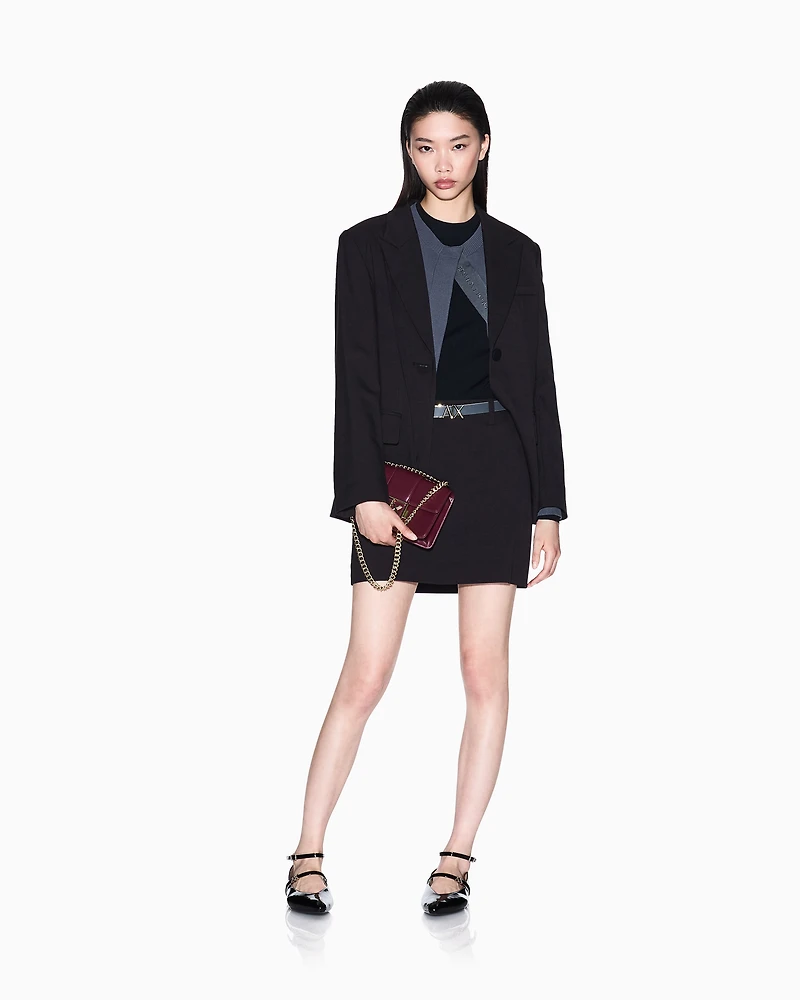 Wide rib sweater