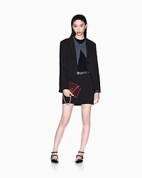 Wide rib sweater