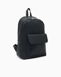 Shiny effect backpack with pocket
