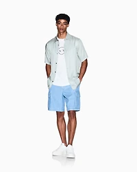 Patterned short-sleeved shirt