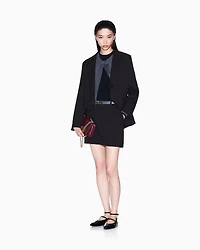 Flared mini skirt
