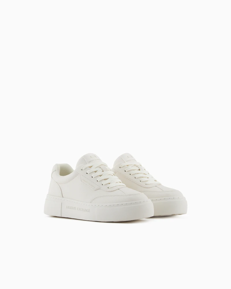 Sneakers with high sole