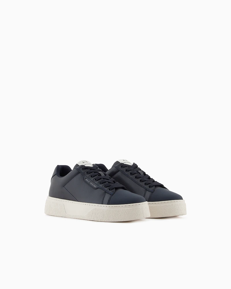 Sneakers with high sole