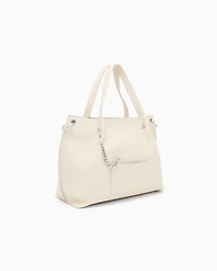 Armani Exchange - Shopper bag with clutch, Woman, Beige, Size: TU