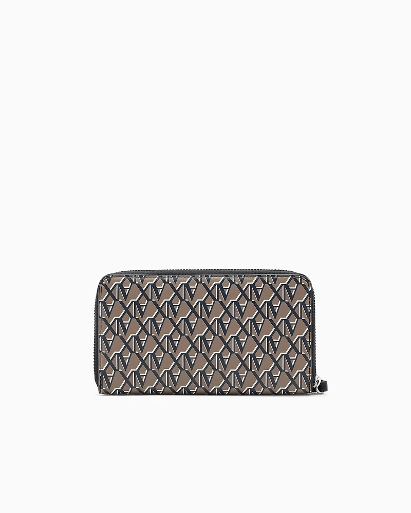 Allover logo wallet