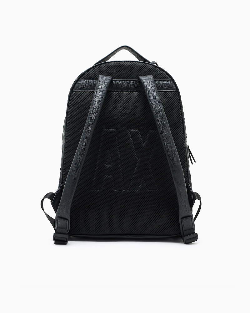 Backpack with allover logo