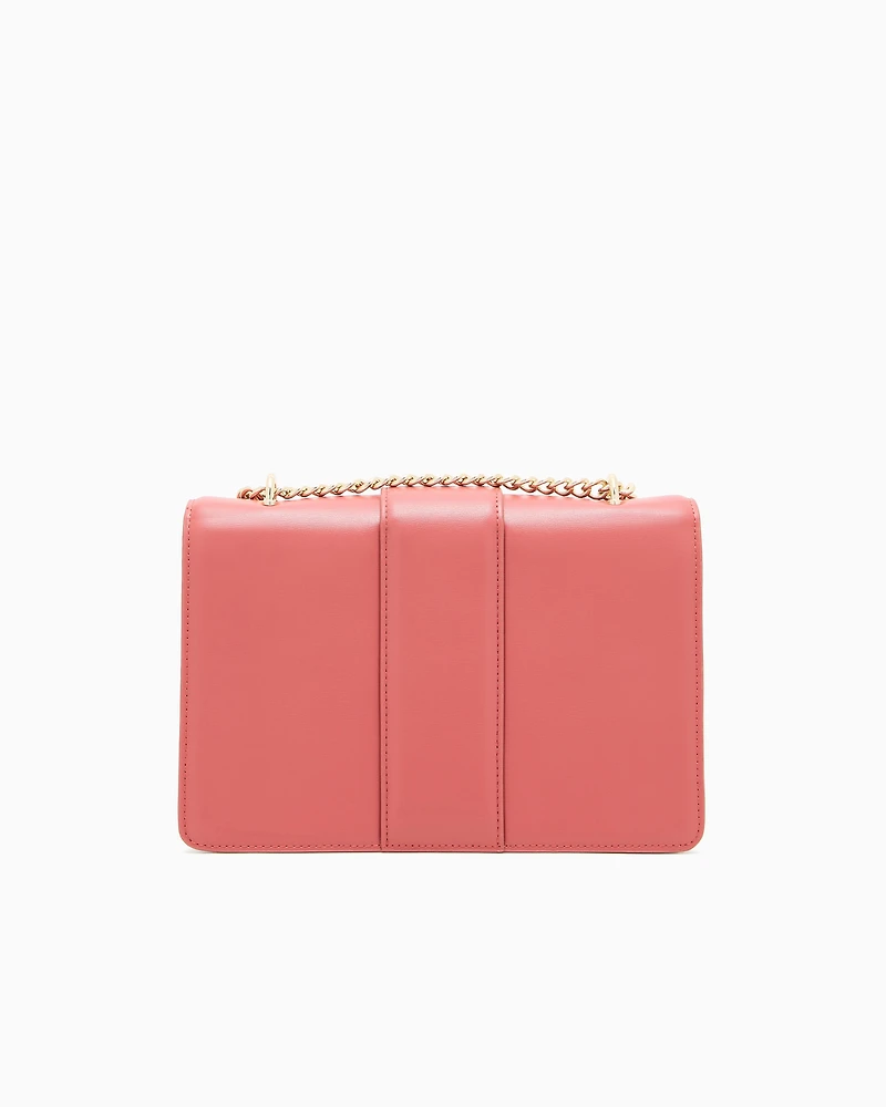 Armani Exchange - Shoulder bag with metal logo, Woman, Pink, Size: TU