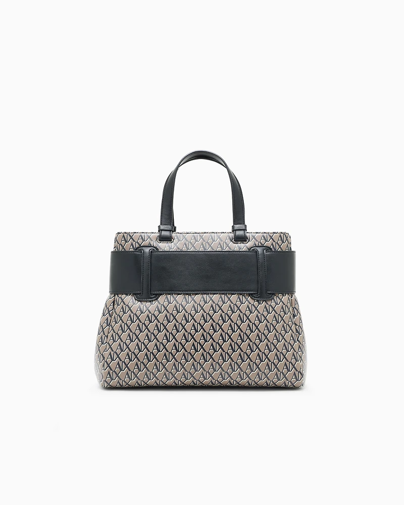 Handbag with allover logo