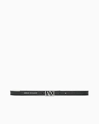 Reversible belt with rhinestones