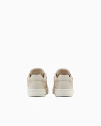 Leather sneakers with embossed details